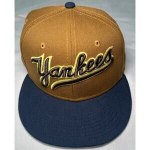 NEW YORK YANKEES NEW ERA 59FIFTY 98 WORLD SERIES BROWN GRIZZLY BEAR HAT SZ 7 1/4